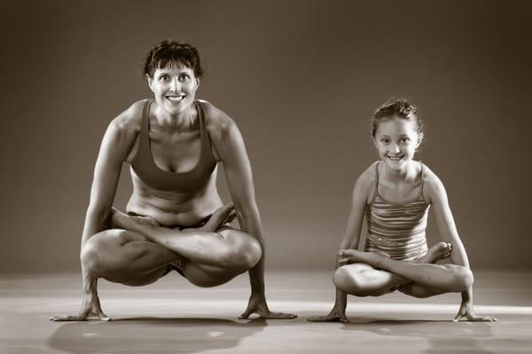 Emily And Juliana were featured in a book about yoga and pregnancy.