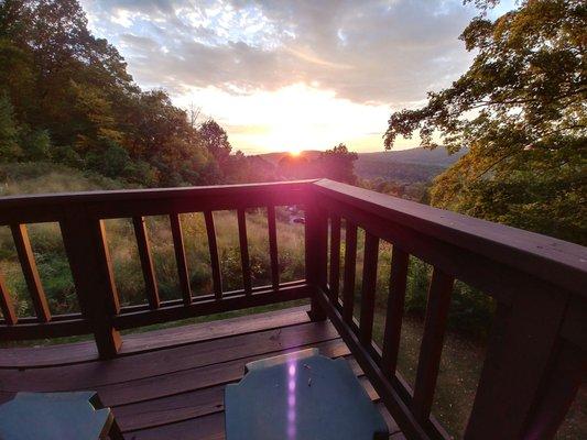 Sunset from balcony of redlodge 1-10