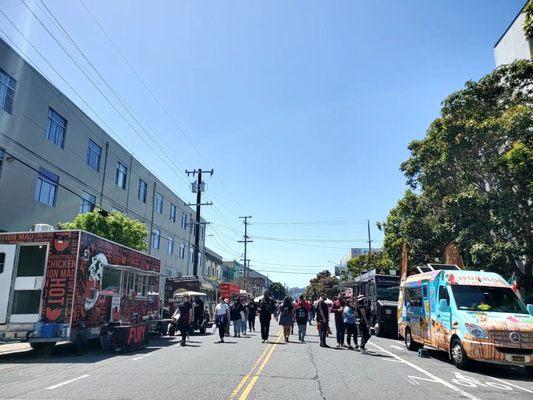 Food trucks (morning, before event got crowded)