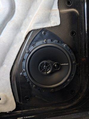 Rockford speakers with proper adapter plates