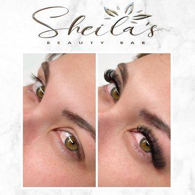 Eyelash Extensions Book Online Now www.sheilasbeautybar.com