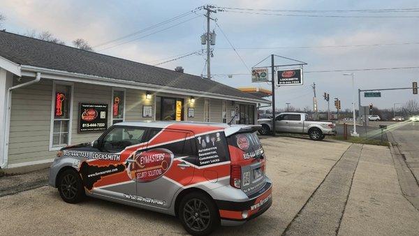 Outside our shop 2 & service vehicles