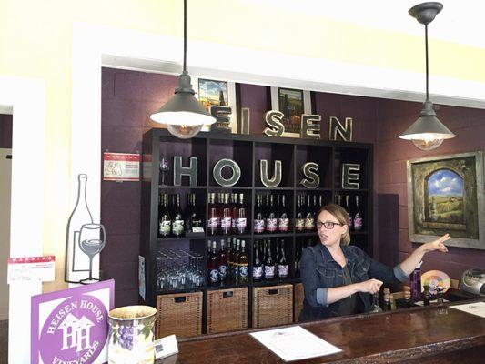 Wine Tasting Counter - Heisen House Vineyards