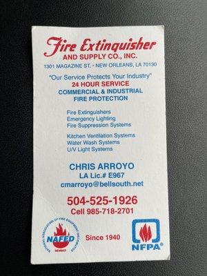 Fire Extinguisher & Supply