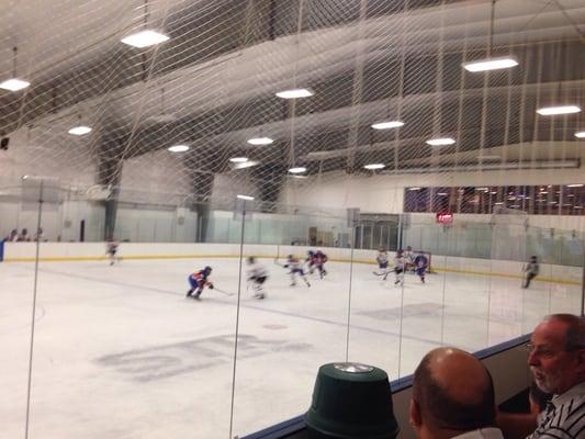 Here watching Stamford ice cats v Lady Islanders!