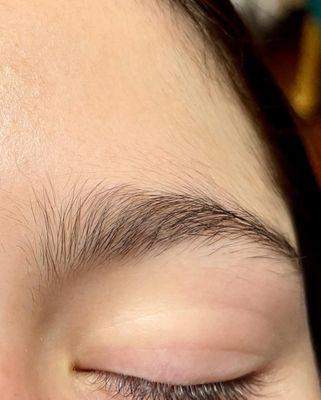 Eyebrow threading