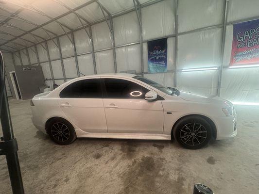 Rev Up Your Style: Total Eclipse Tinting gave this Mitsubishi Lancer the Ultimate Shade Upgrade!