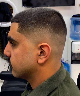 Bald fade haircut