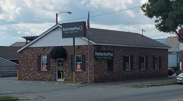 Batteries Plus 43 Main St West Lebanon.

Some may recognize the building as the old US Post Office.