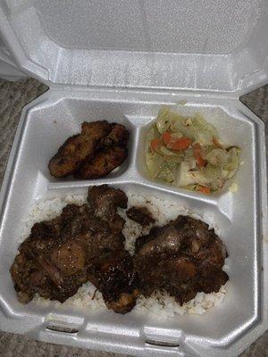 Oxtail with "coconut rice"  Oxtail Stew Rice Bowl