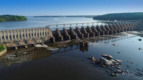 Nitrolee Dam on Fishing Creek Reservoir -- the Catawba River is CMD's water source