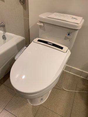 Japanese bidet toilet