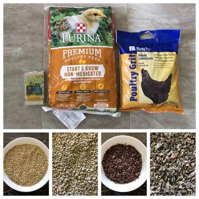 Happy Hen Treats (clearance) $2.99 Purina Start/Grow Non-Medicated 25lbs $9.99 Manna Pro Grit $8.99