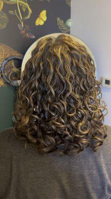 Curly cut/style