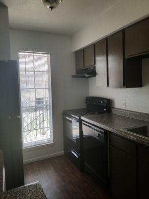 Nice kitchen black appliances