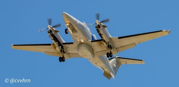 U.S. Border Patrol Beechcraft King Air Multi-role Enforcement Aircraft (MEA) on final