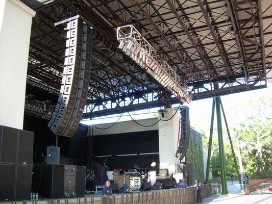 Our Vertec system at the St, Augustine Amphitheater.