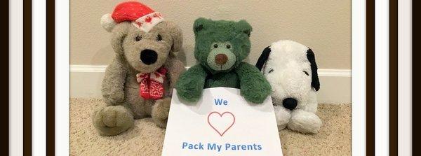 Even the fuzzy clients love Pack My Parents