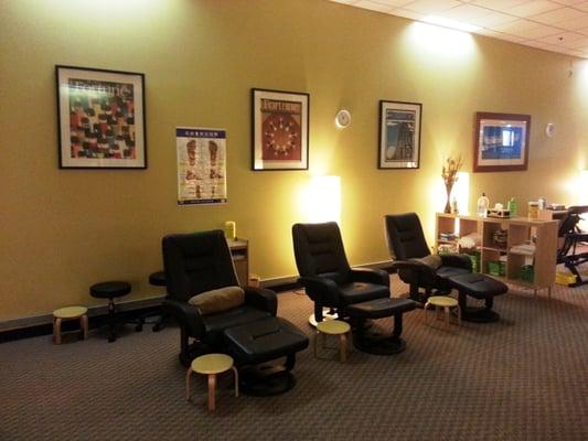 The reflexology area