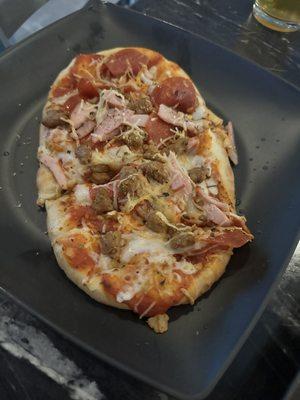 Meat lovers pizza