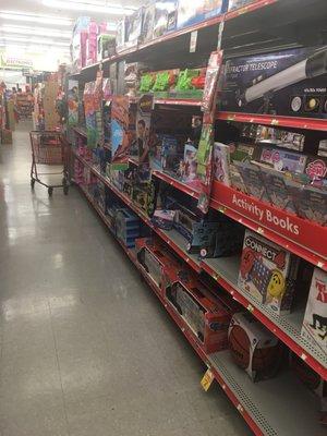 The toy area.