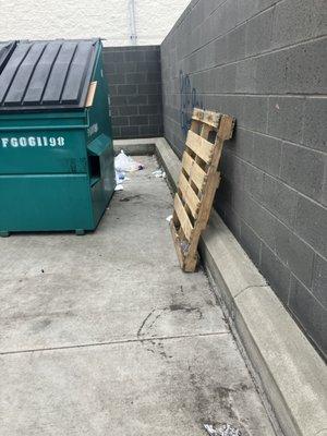 Debris at local business