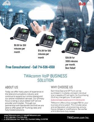 TWAcomm.com VoIP Services - offered by HooliChat.com