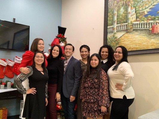 Our team was dressy this 2022 for our office party to celebrate our amazing staff & Drs.  Come visit us, we are always happy to help!