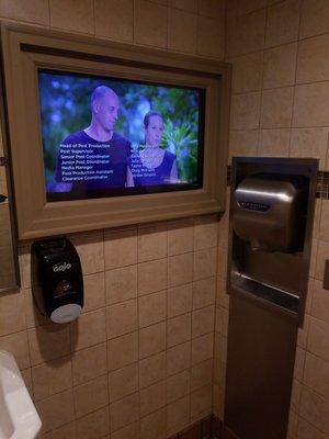 TV in the bathroom. Interesting. And it's HGTV; this could take a while. Lol.