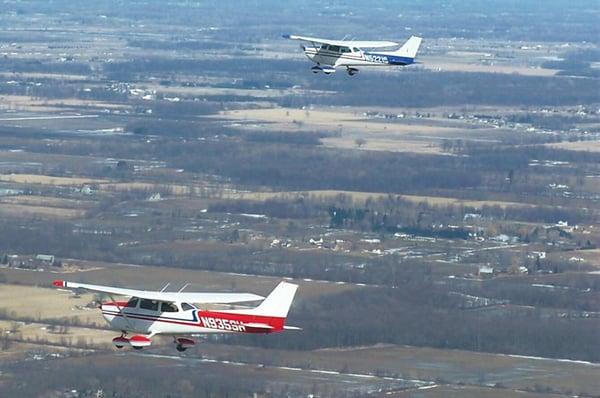 Skyhawks in-flight