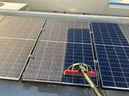 Solar panel cleaning