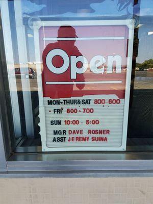 Store hours