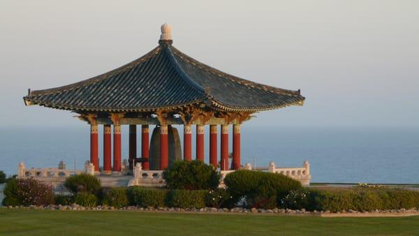 In our "backyard." The Korean Bell