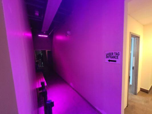 Hallway to Lazer Tag