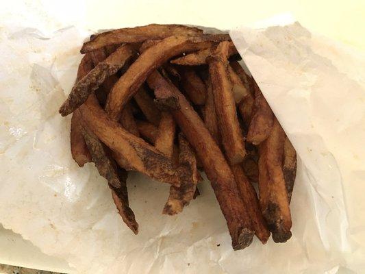 French fries soaked in grease.