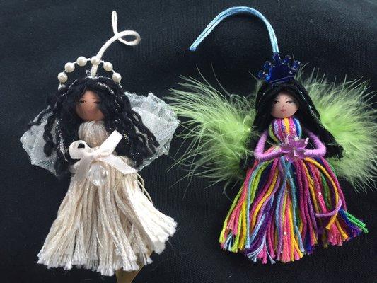 Hand made angel ornaments