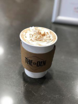 This is the Nutella Latte -- their February special. Get yours before they whisk away until next year!