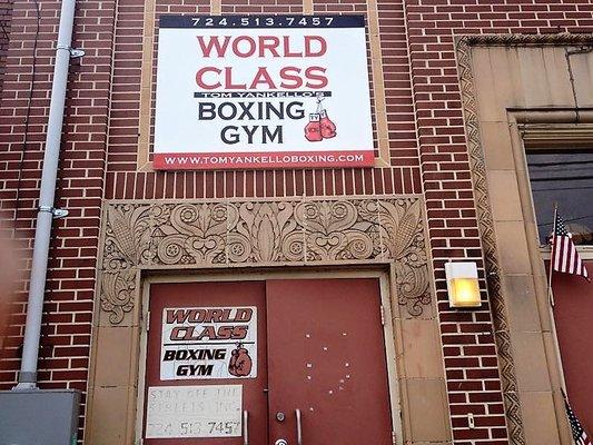 Outside of Tom Yankello's World Class Boxing Gym