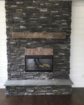 Interior stone veneer