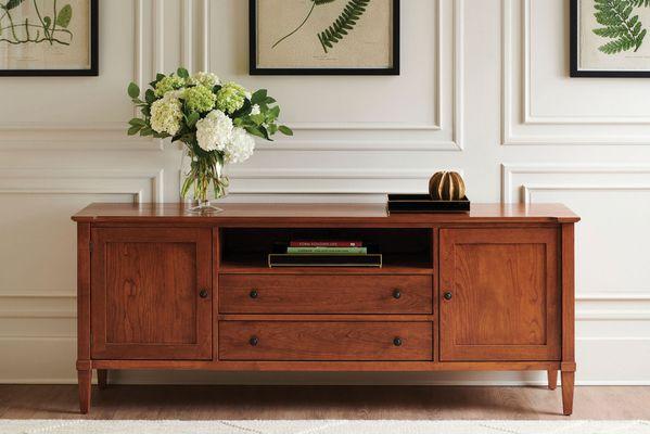 A Monaco Media Cabinet made from real Appalachian Hardwood,