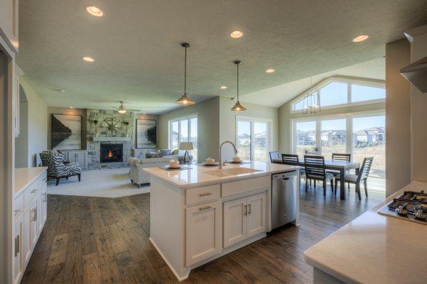 Kitchen and great room