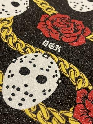 Skateboard grip tape.