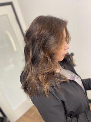 grown out balayage