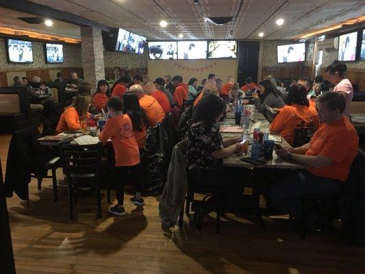 Northampton junior high wrestling parents after the junior high district tournament