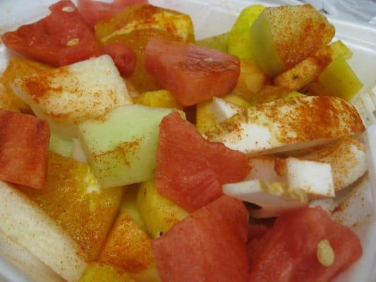 small mixed fruits with seasonings