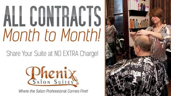 At Phenix, we don't believe in tying you to long-term contracts. We only ask that you give 30-days notice if you need a change