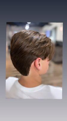 Mens scissor undercut