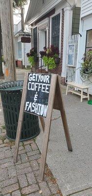 Coffee & fashion is all girl needs.