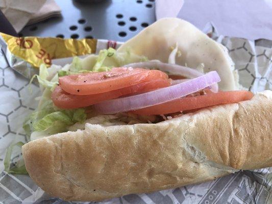 Turkey 6" sub $2.95