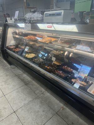 Cooked food display case